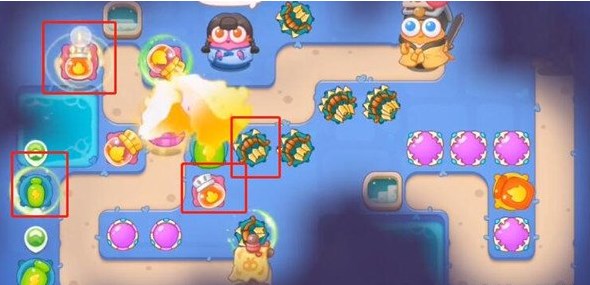 保卫萝卜4阿波道长50关攻略图解   阿波道长第50关图文过关介绍图片7