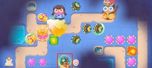 保卫萝卜4阿波道长50关攻略图解   阿波道长第50关图文过关介绍图片6