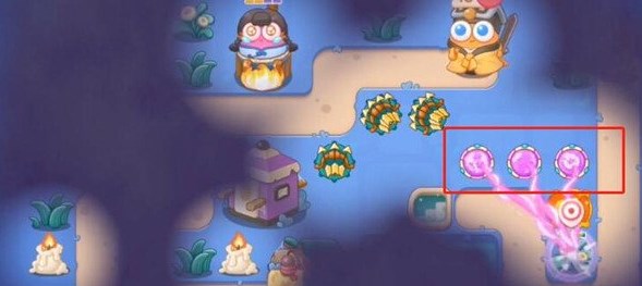 保卫萝卜4阿波道长50关攻略图解   阿波道长第50关图文过关介绍图片2