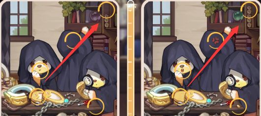 奥比岛手游找不同第三关攻略   真假暗影第3关找不同所有位置分享图片6