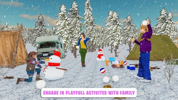虚拟家庭寒假远足模拟器游戏图1