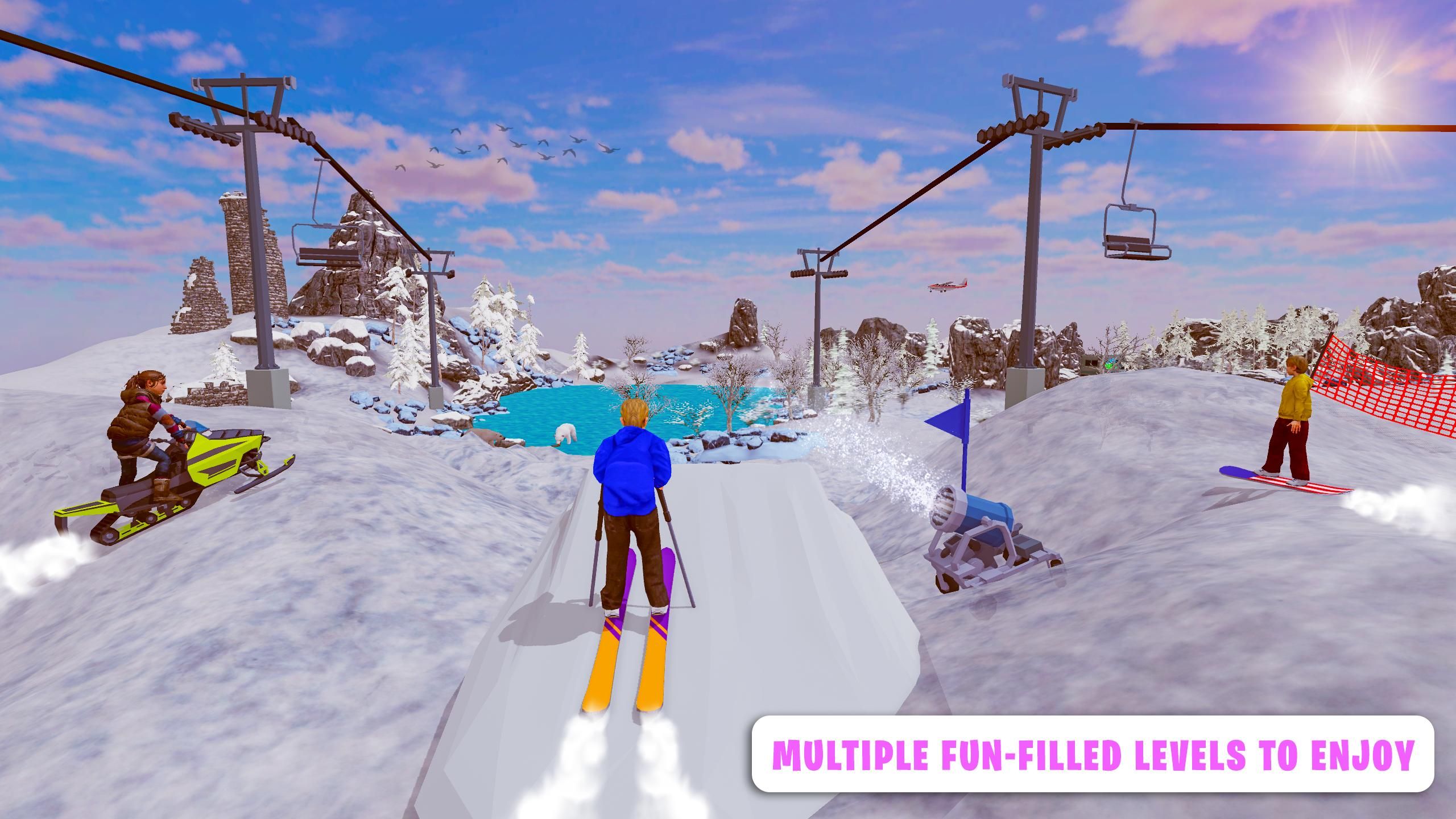 虚拟家庭寒假远足模拟器游戏安卓官方版（Virtual Family Winter vacation Hiking Simulator）图片1