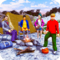 虚拟家庭寒假远足模拟器游戏安卓官方版（Virtual Family Winter vacation Hiking Simulator） v1.0