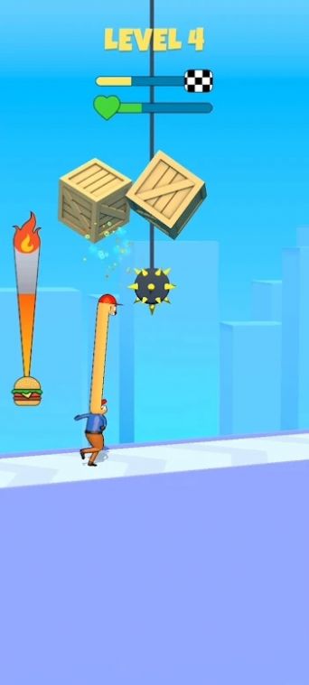 长脑袋吃汉堡跑酷游戏图2