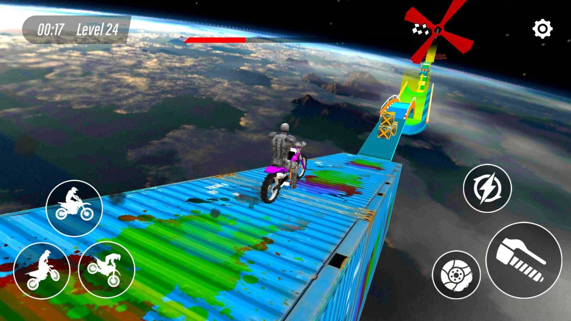 超级坡道摩托车特技3D游戏图2