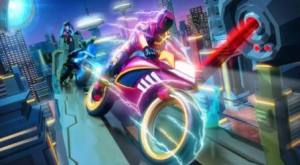 赛博摩托竞赛游戏安卓版（Super Hero Racing Bike Games）图片1