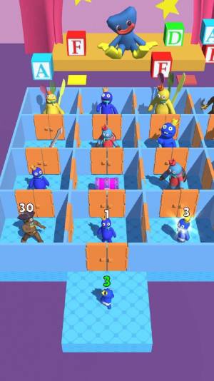 彩虹怪物房间迷宫游戏图1