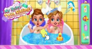 抖音甜蜜双胞胎小游戏最新版(Newborn Sweet Baby Twins)图片1