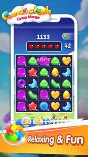 糖果粉碎疯狂合并游戏安卓版(Candy Crush Crazy Merge)图片1