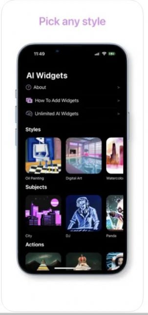 AI Widgets app图3