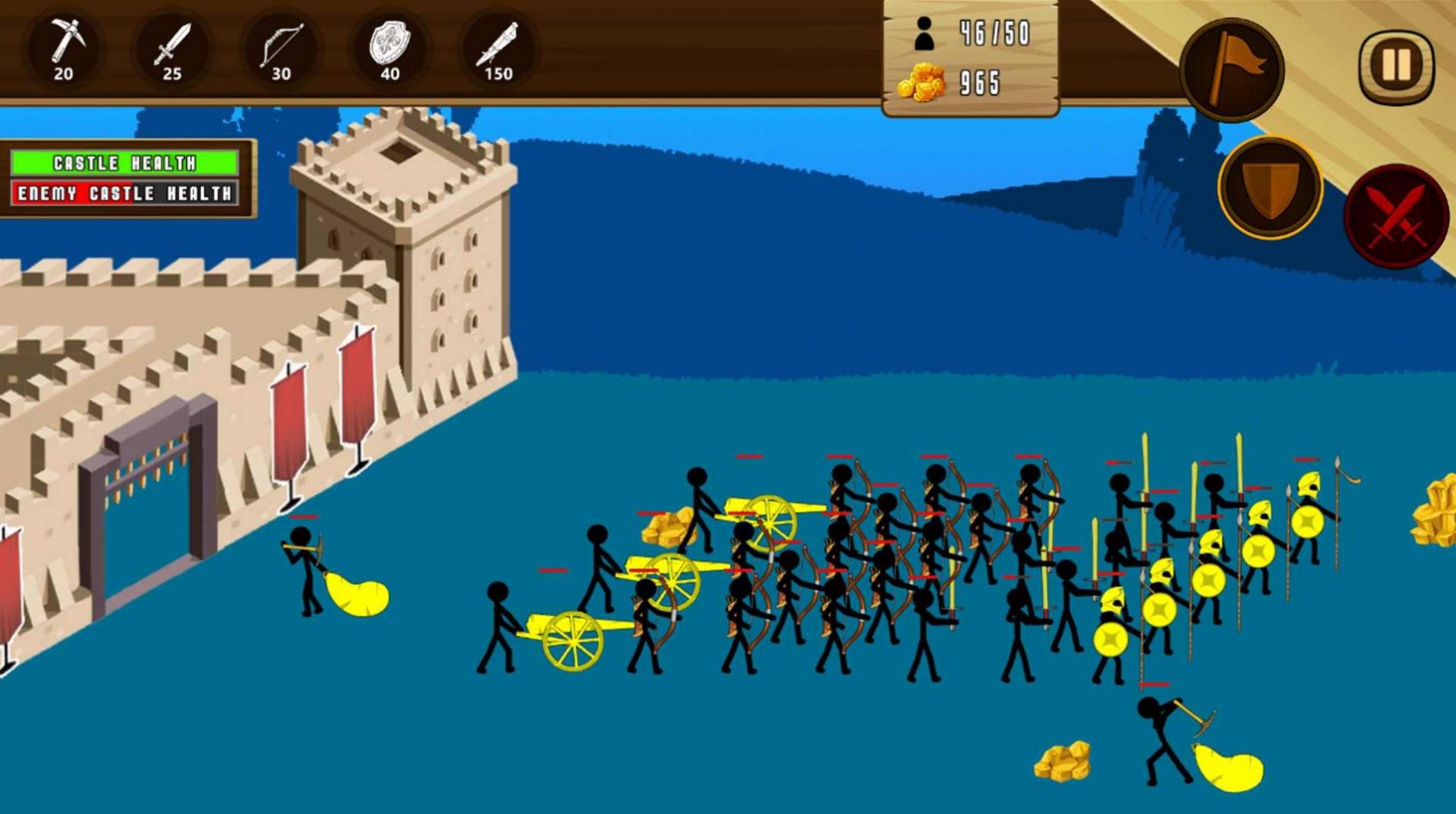 火柴人城堡军队游戏安卓版图片1