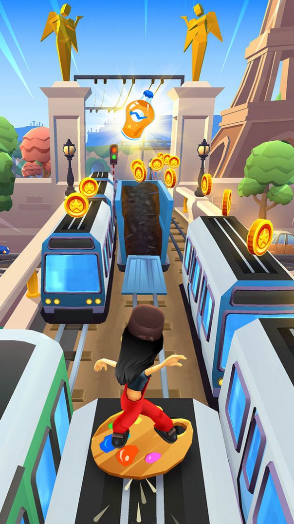 地铁跑酷上帝视角版有背饰最新苹果版下载图片1