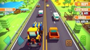 方块公路高速赛车游戏图1