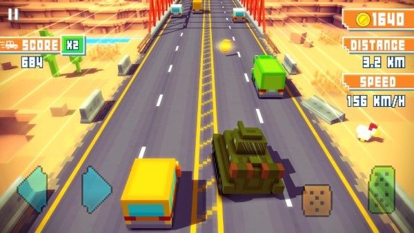 方块公路高速赛车游戏官方最新版图片1