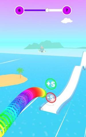 彩虹弹簧圈飞跑游戏官方版(SlinkyFly)图片1