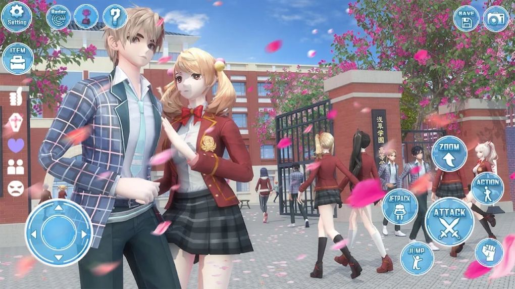 动漫女学生约会模拟游戏官方版（Anime School Girl Dating Sim）图片1