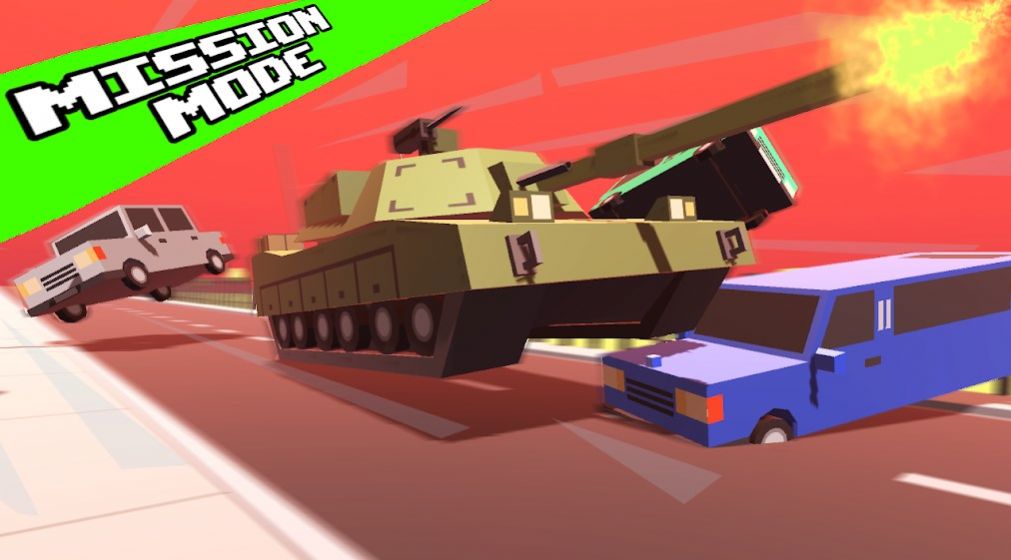 疯狂之路坦克横冲直撞游戏安卓官方版图片1