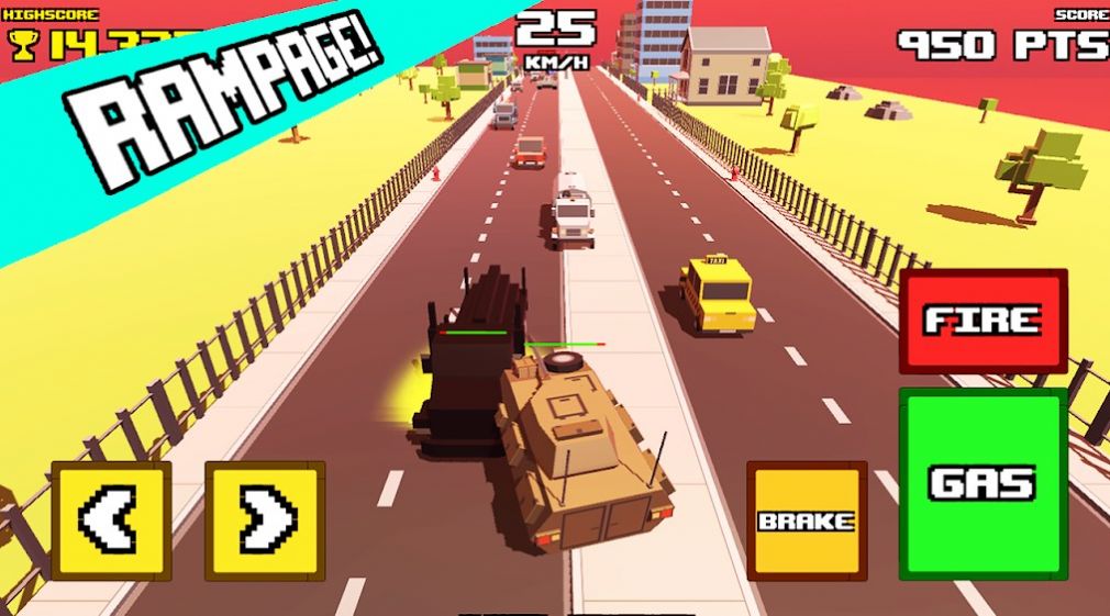 疯狂之路坦克横冲直撞游戏安卓官方版图片2