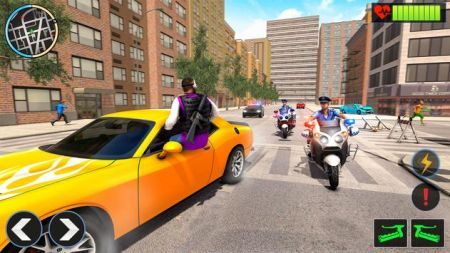 警察摩托自行车追逐犯罪游戏图3