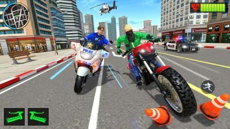 警察摩托自行车追逐犯罪游戏安卓官方版（Police Moto Bike Chase）图片1