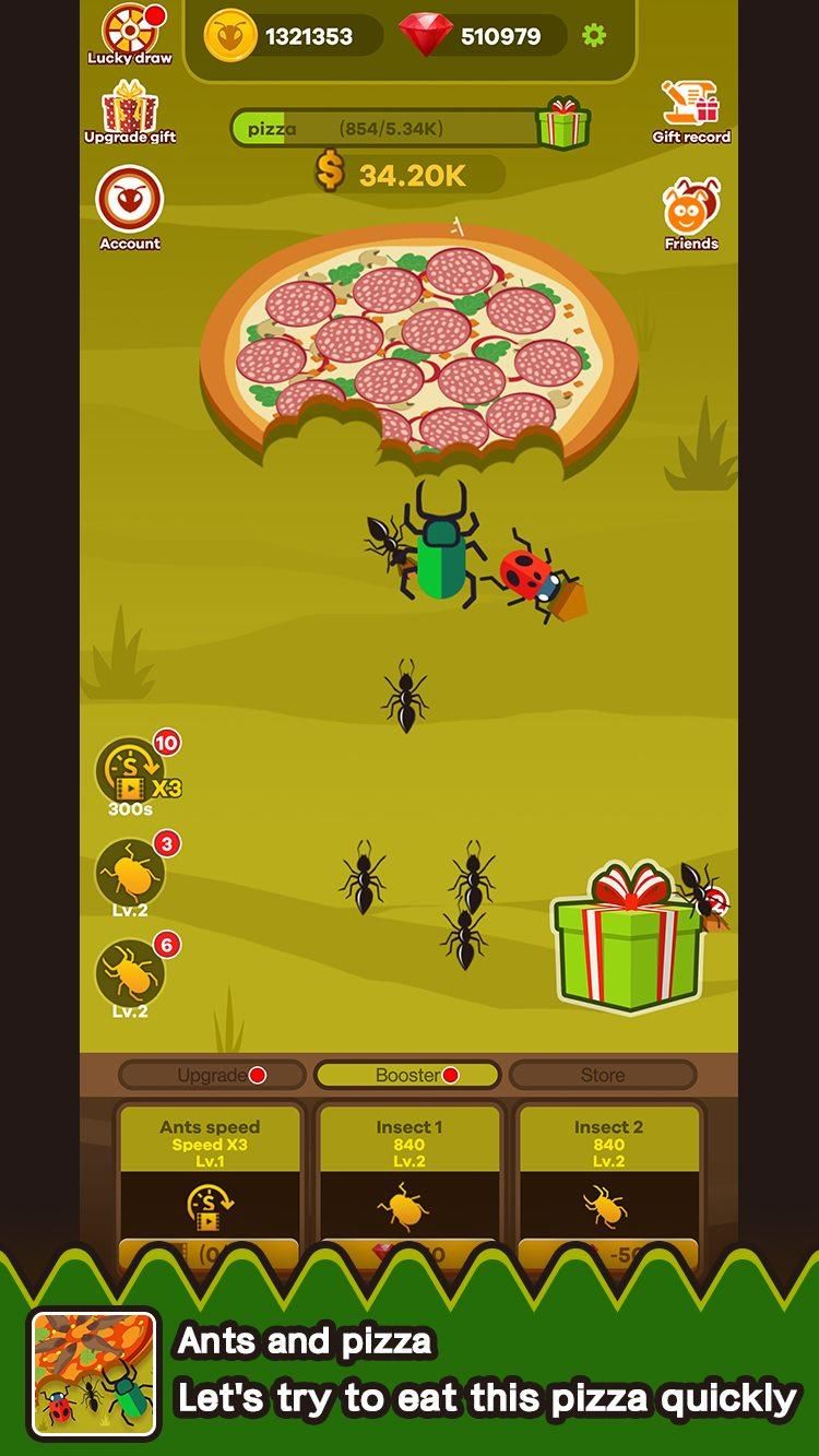 蚂蚁和披萨游戏图1