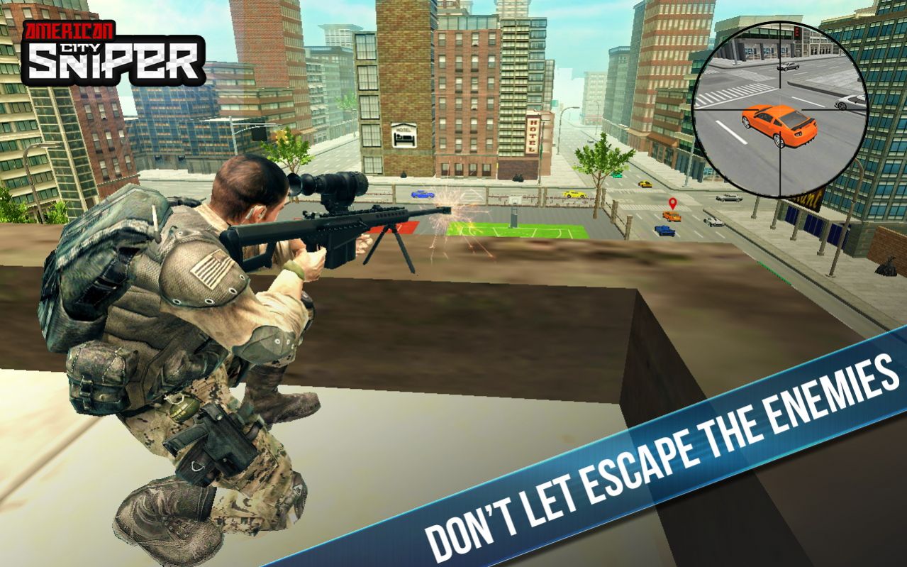 狙击猎人3d游戏中文版最新版（American City Sniper Shooter）图片1