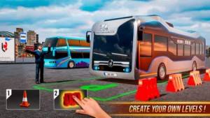 现代巴士车道停车场3D游戏图2