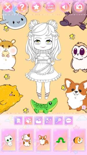 赤壁娃娃装扮填色游戏和头像制作手机官方版图片1