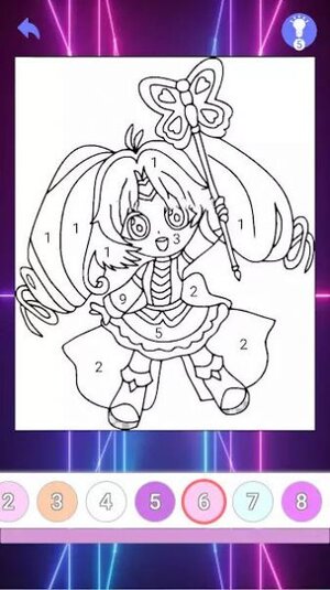 加查着色生活会馆游戏中文版(Coloring Gacha Life Club)图片1