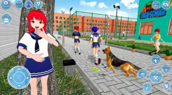 动漫高中女生3D模拟游戏图3