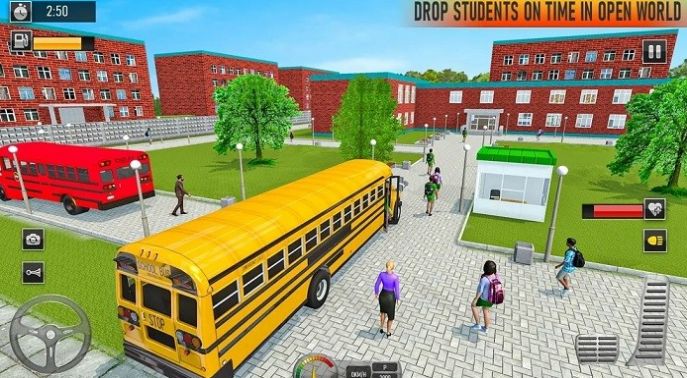 校车驾驶巴士游戏安卓版（School Bus Coach Simulator 3D）图片1