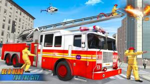 真实消防车模拟驾驶灭火游戏图1