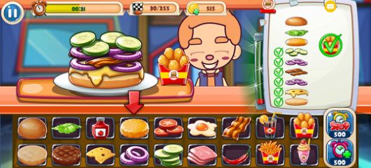 可口的汉堡美味的汉堡游戏图3
