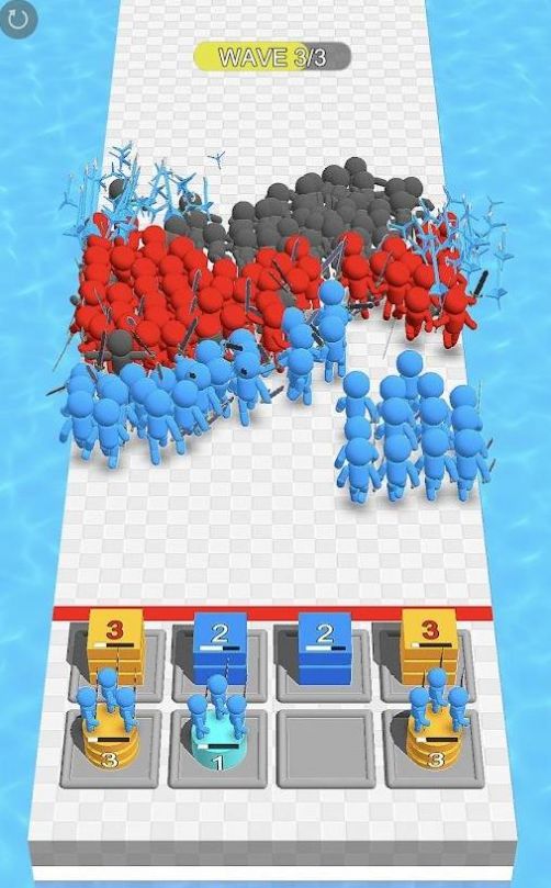 蓝人防御战游戏图1