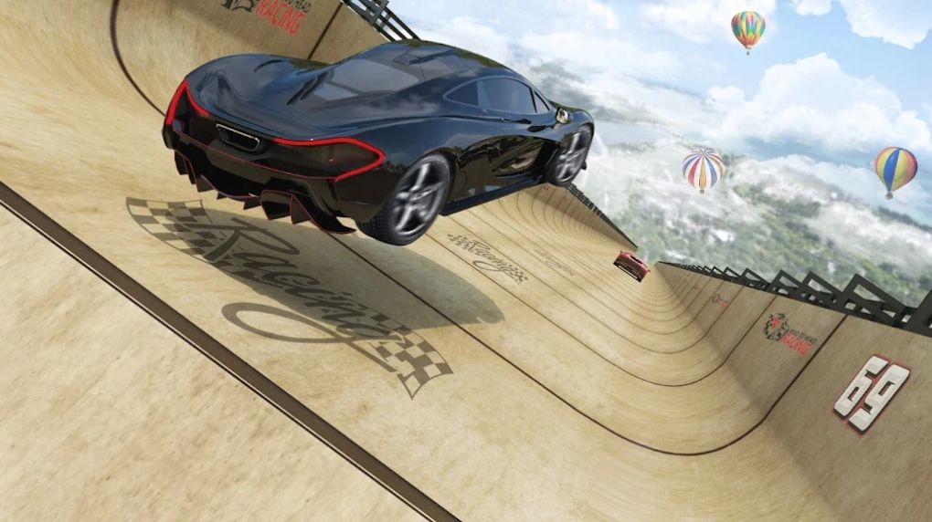 超级汽车特技比赛3D游戏图1