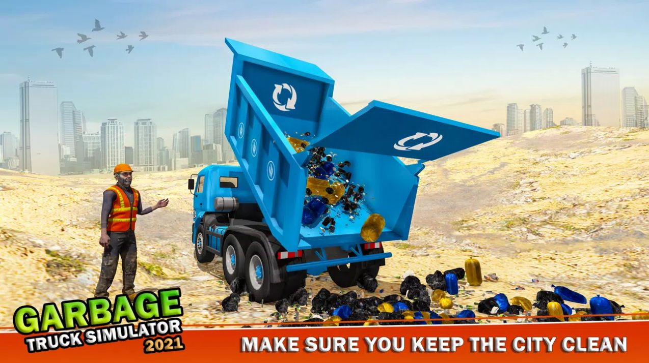 警察垃圾车模拟器游戏图1