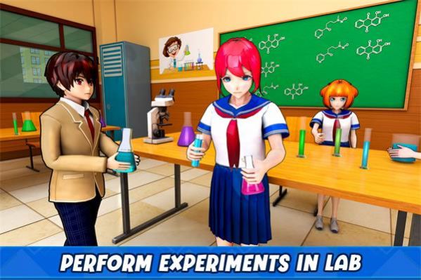 女生高中校园生活游戏中文版最新版（Anime Girls School Simulator）图片1