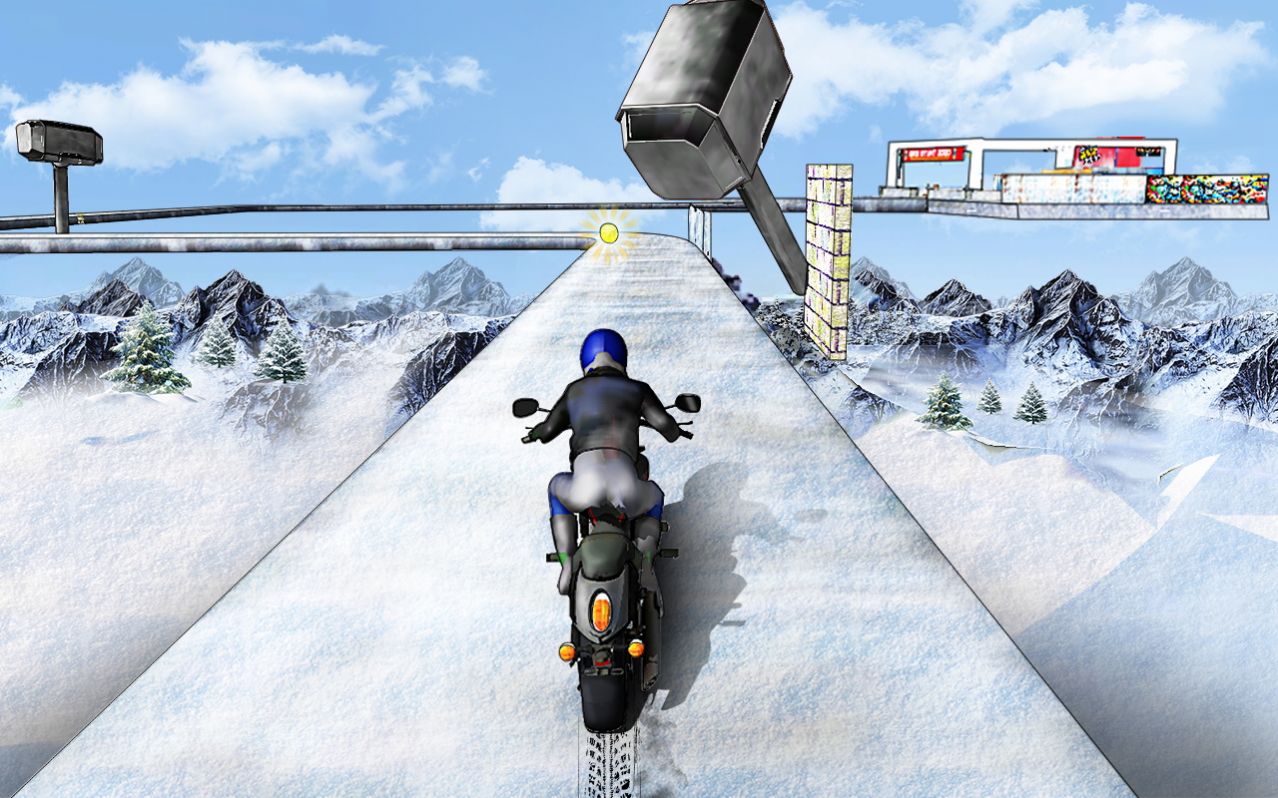 斜坡摩托车游戏图1