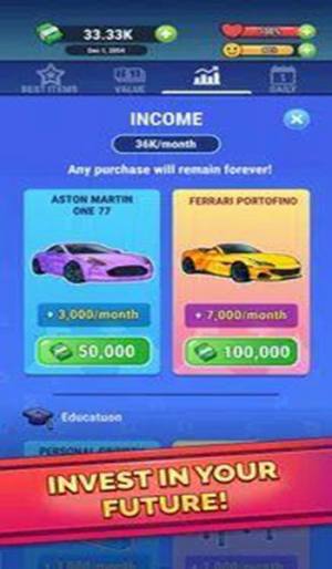 赚钱过富裕生活游戏安卓官方版(Get the money)图片1