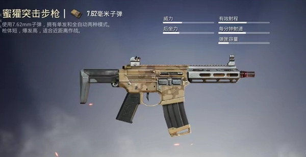 和平精英蜜獾突击步枪厉害吗  吃鸡蜜獾突击步枪性能强度介绍[多图]