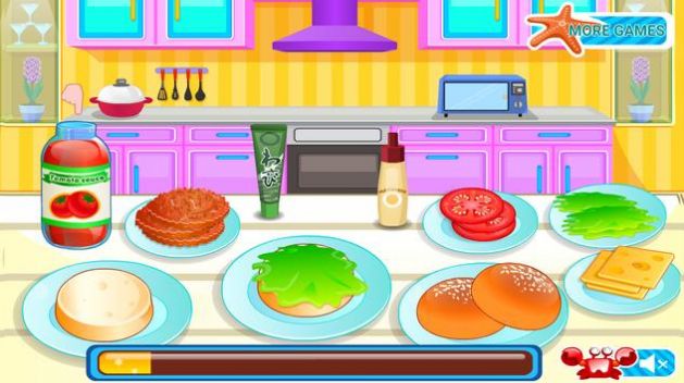 小型汉堡烹饪游戏图1