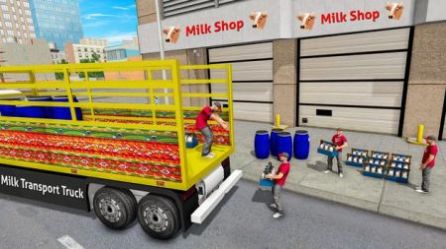 牛奶运输车游戏图1