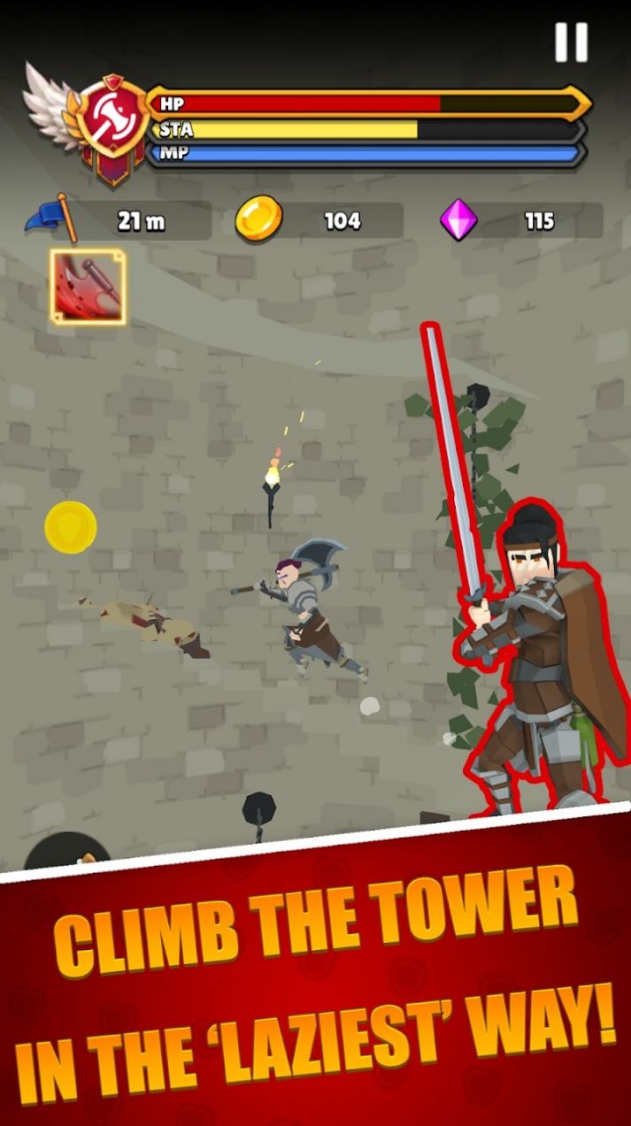 懒惰的骑士高塔奔跑中文版游戏（LazyKnight）图片1