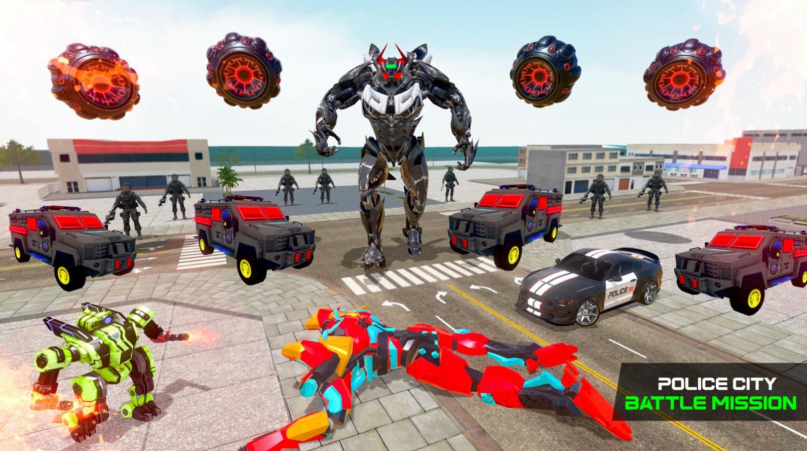机器人汽车城市英雄之战游戏安卓官方版下载图片1