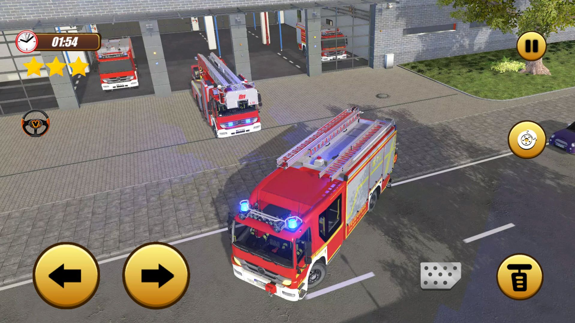 消防车出车模拟游戏图1