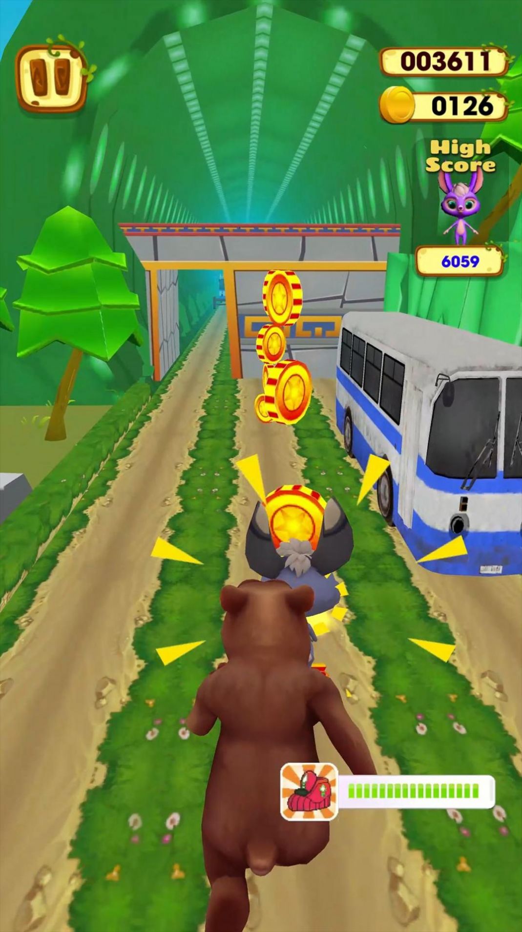 动物丛林跑酷游戏官方最新版（Subway Jungle Runner）图片1