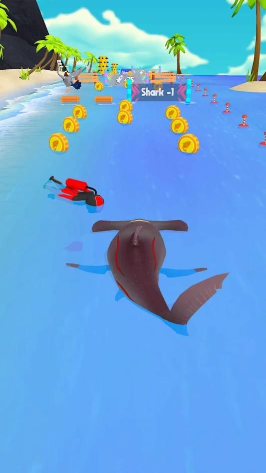 鲨鱼奔跑游戏手机版（Shark Run 3D）图片2