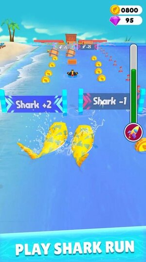 鲨鱼奔跑游戏手机版(Shark Run 3D)图片3