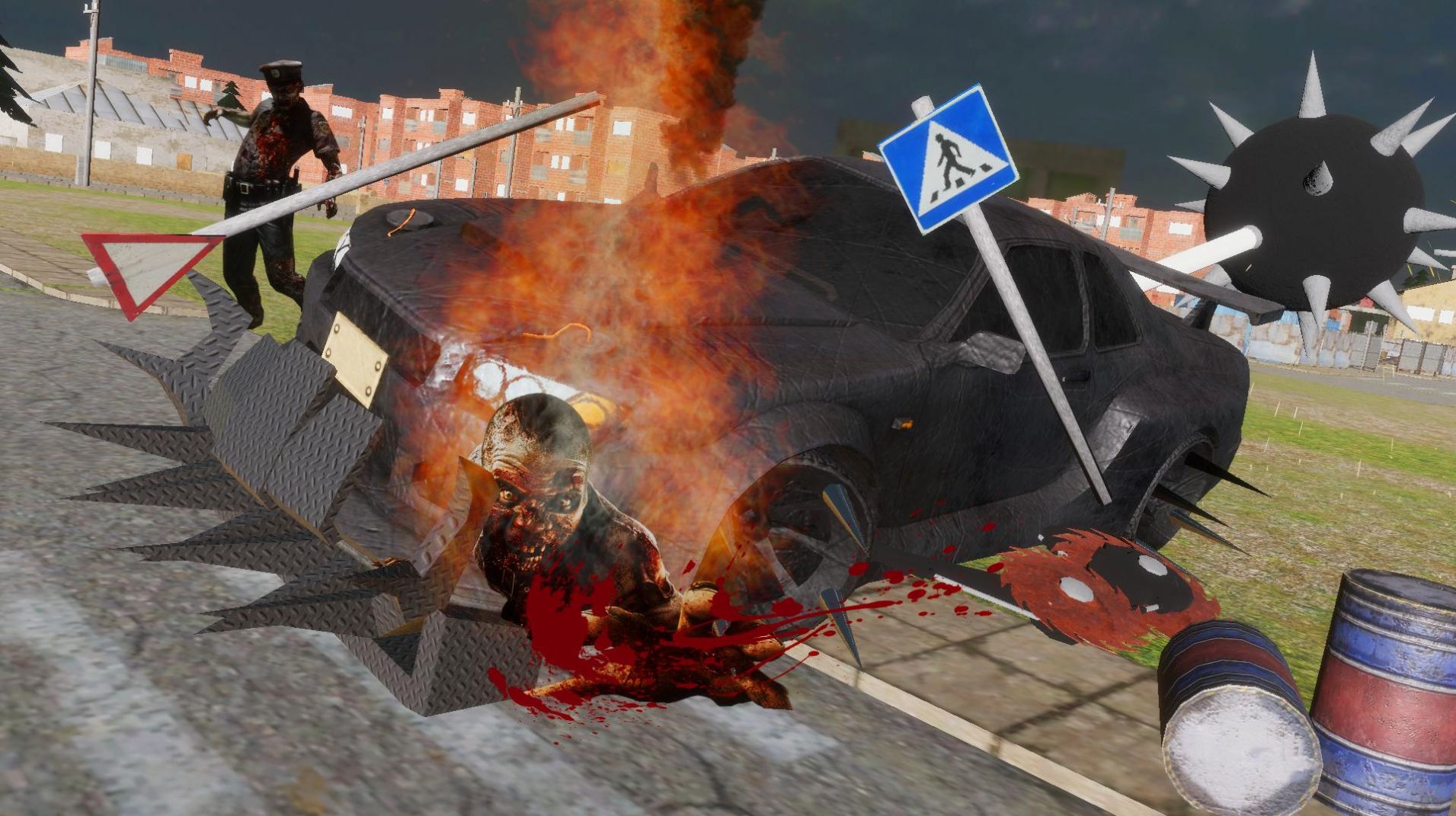 僵尸杀戮粉碎车游戏手机版图片1