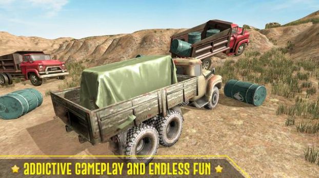 泥泞卡车越野货物游戏图3